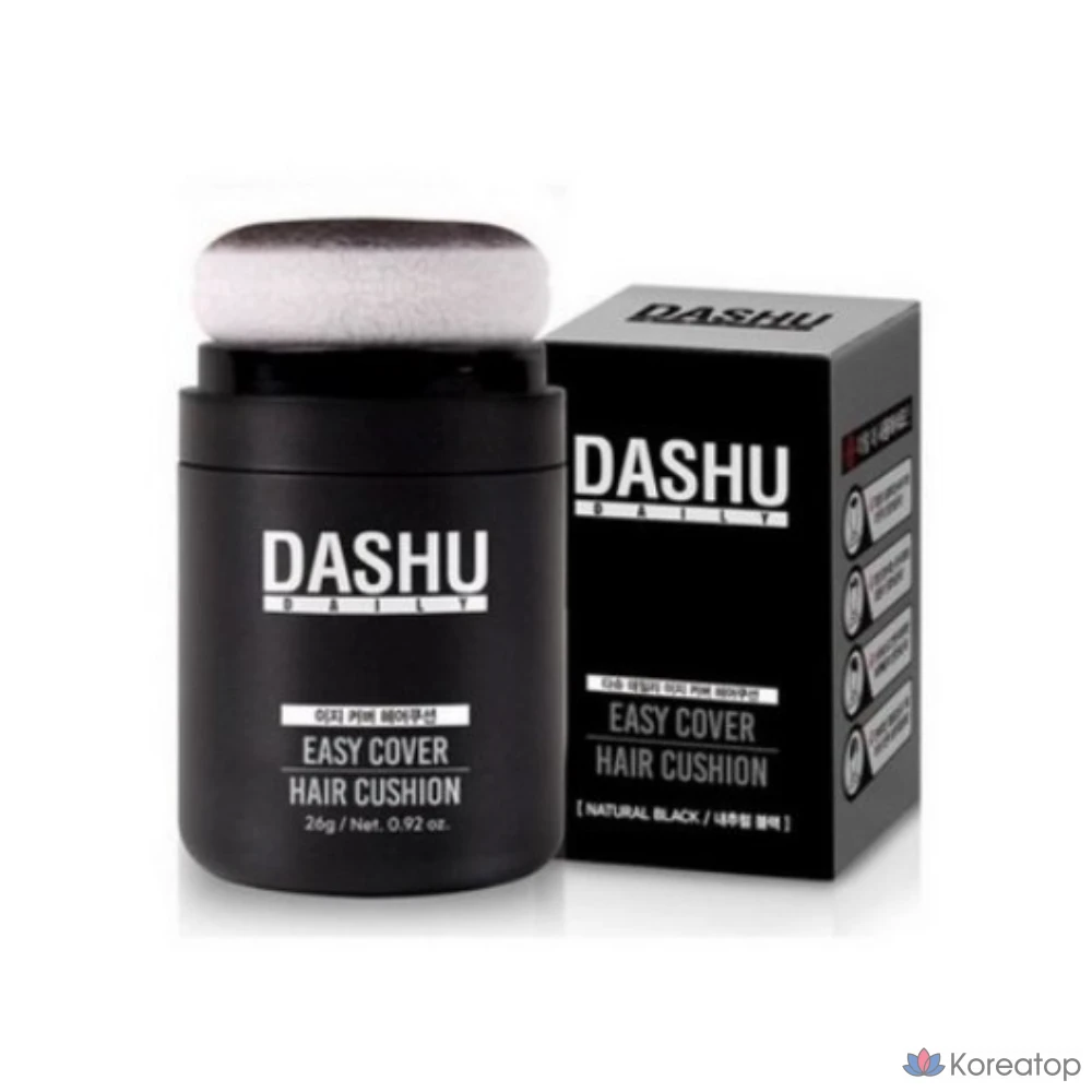 Dashu Daily Anti-Hair Loss Hair Cushion Black 16g, No. 2 Natural Brown, 1 шт.