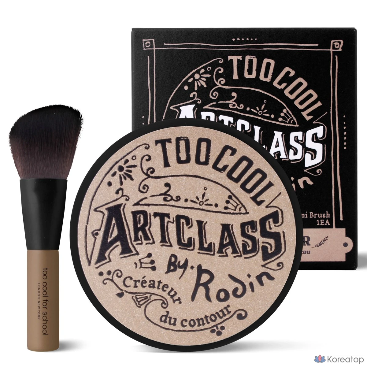 Набор для растушевки Too cool for school от Rodin, 9,5 г, кисть № 1.5 нейтрального цвета, 1 шт.