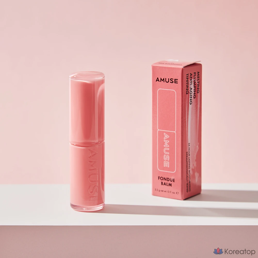 Бальзам для губ AMUSE Fondue, оттенок 04 «Розовый персик», 3,2 г, 1 шт., фото 2