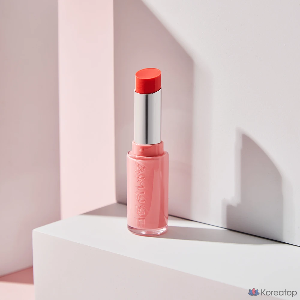 Бальзам для губ AMUSE Fondue, оттенок 04 «Розовый персик», 3,2 г, 1 шт., фото 5