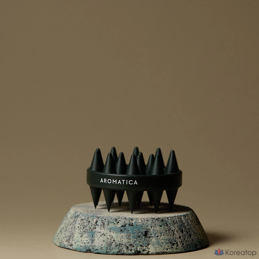 Щетка для мытья головы Aromatica Dual Scalp, черная, 1 шт.