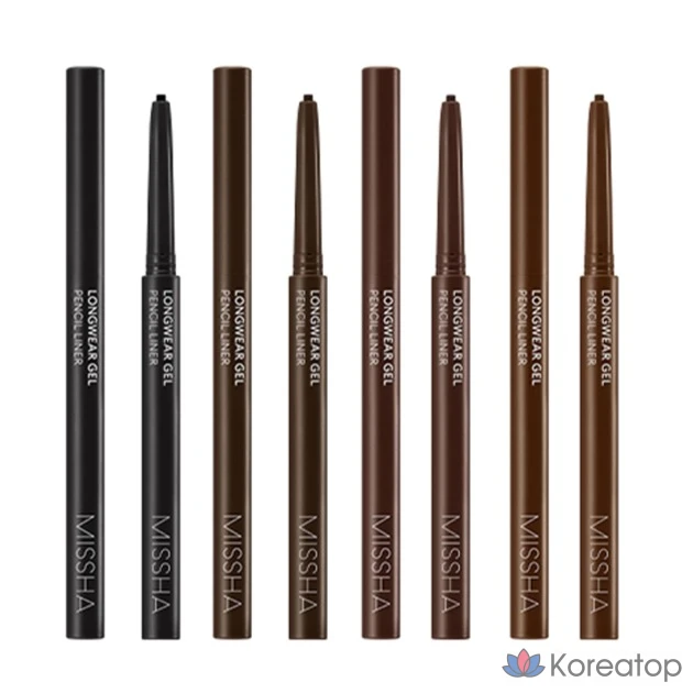 Гелевый карандаш для глаз Missha Longwear Gel Pencil Liner, 0,14 г, титаново-черный, 1 шт., фото 5