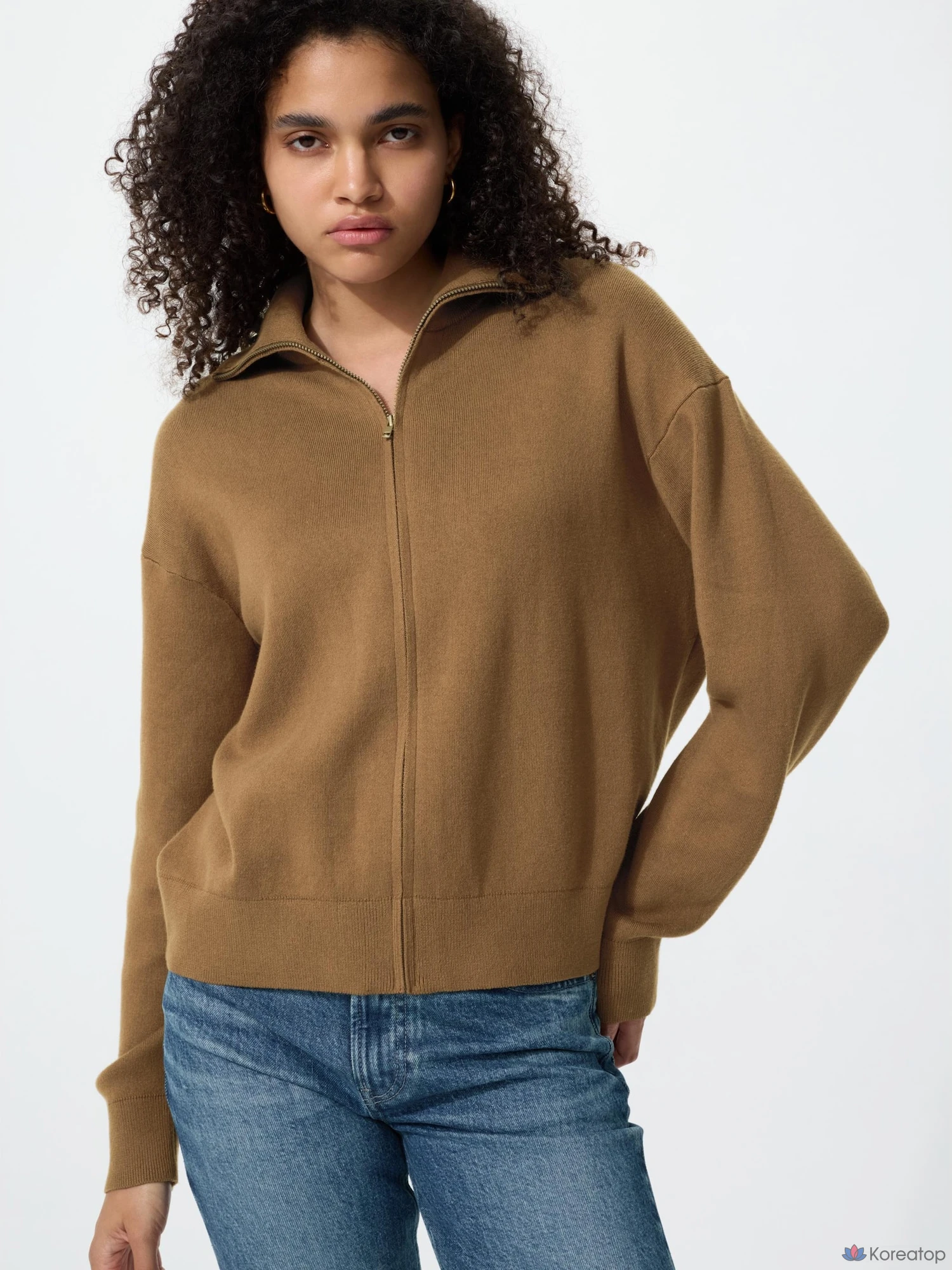 Кардиган Uniqlo Smooth Cotton Full Zip
