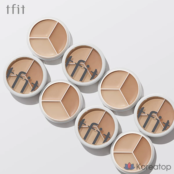 Консилер Tipit Cover Up Pro Warm (Deep Beige/Natural Beige/Peach Beige), 1 шт., фото 4