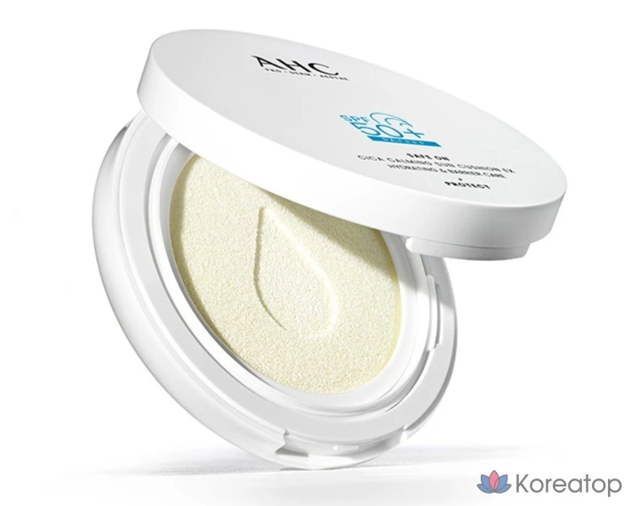Солнцезащитный крем AHC SafeOn Cica Calming EX Sun Cushion SPF50+ PA++++, 25 мл, 1 шт.