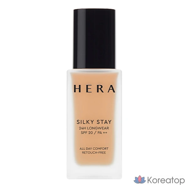 Флюид для лица Hera Silky Stay 24H Longwear Foundation, оттенок 27N1 Honey, 30 г, 1 шт.