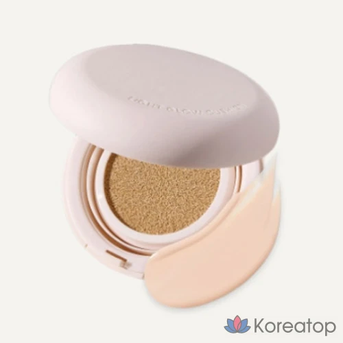 Сменный блок тонального крема Innisfree Light Glow Cushion Foundation, 14 г, оттенок 21N Vanilla, 1 шт., фото 5