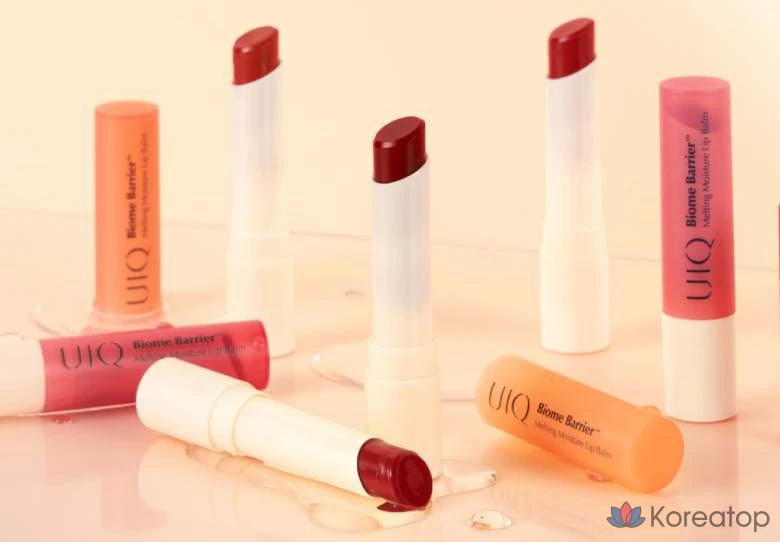 Увлажняющий бальзам для губ UIQ Biome Barrier Melting Moisture Lip Balm, оттенок Coral Breeze, 3,2 г, 1 шт.