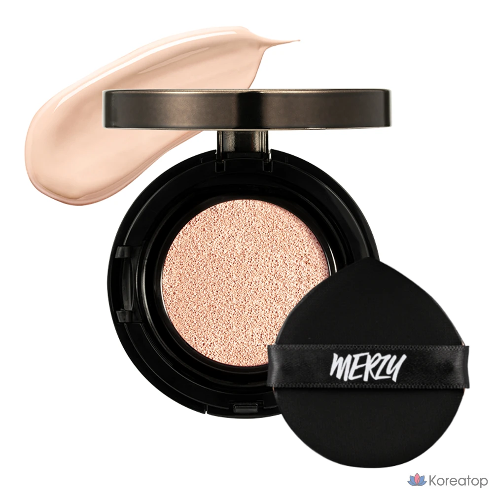 Тональный крем-кушон MERZY The First Glow, 13 г, 21 шт., ваниль, 1 шт., фото 2