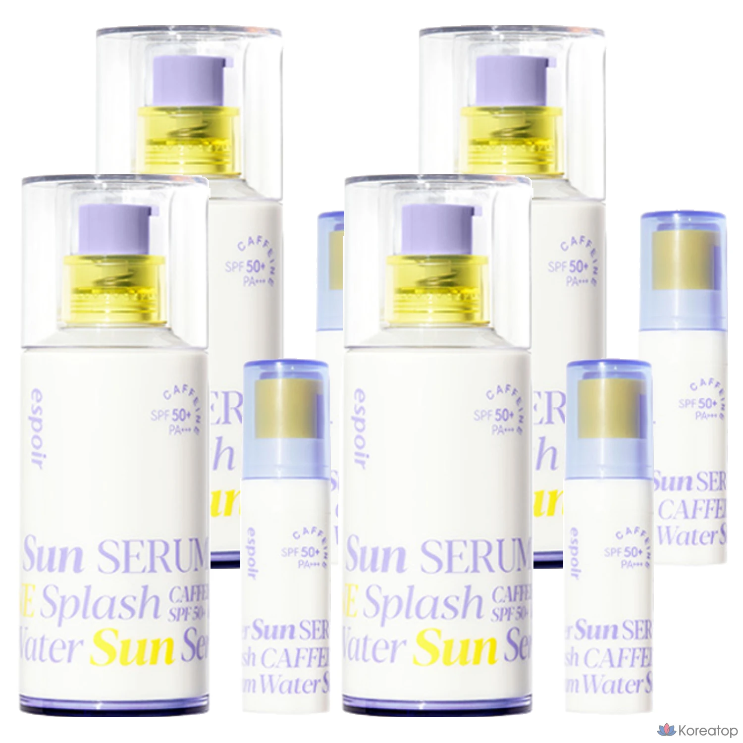 Солнцезащитная сыворотка Espoir Water Splash SPF50+ PA+++ 50 мл + набор из 4 комплектов по 5 мл.