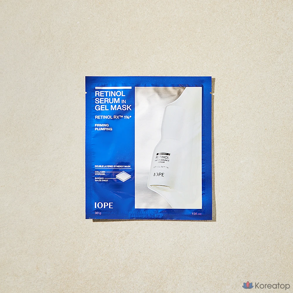 Ретиноловая сыворотка в гелевой маске IOPE, 1 упаковка, 4 упаковки, фото 2