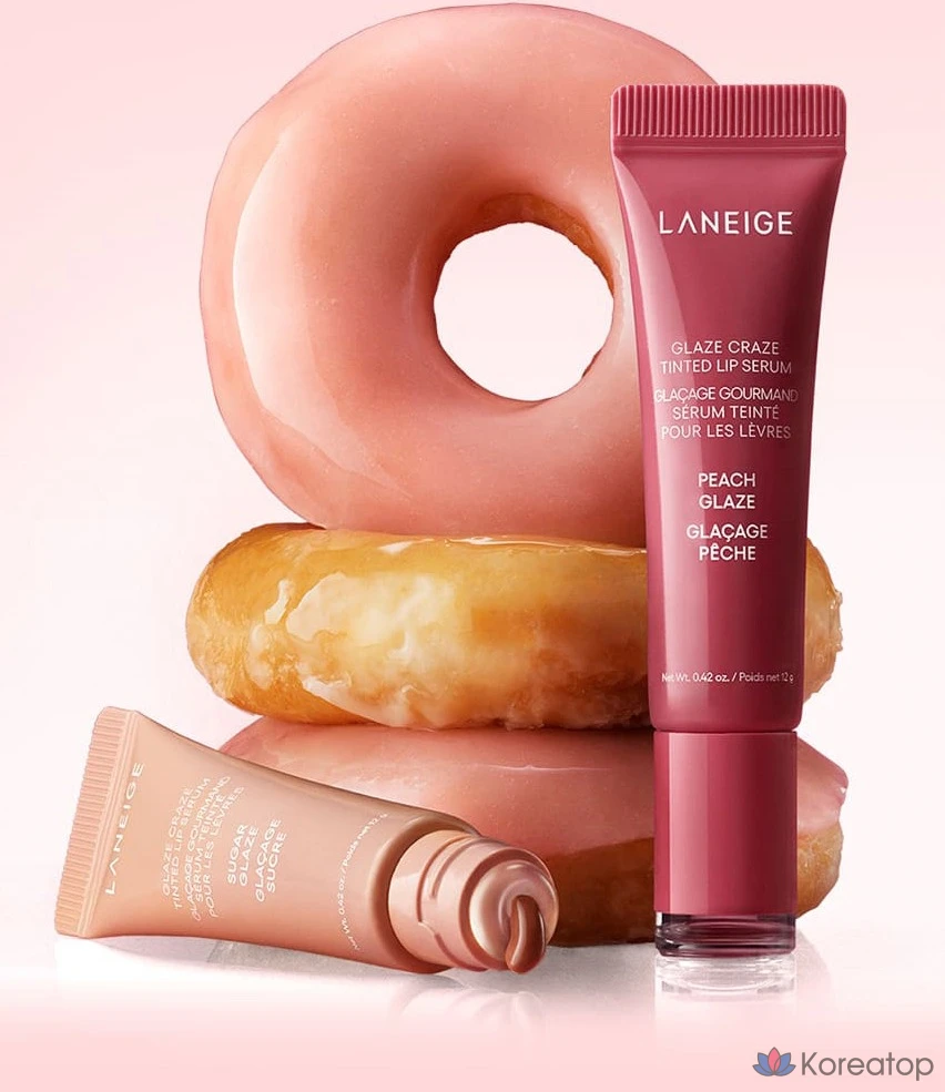 Сыворотка для губ Laneige, персиковый блеск, 12 г, 1 шт., фото 8