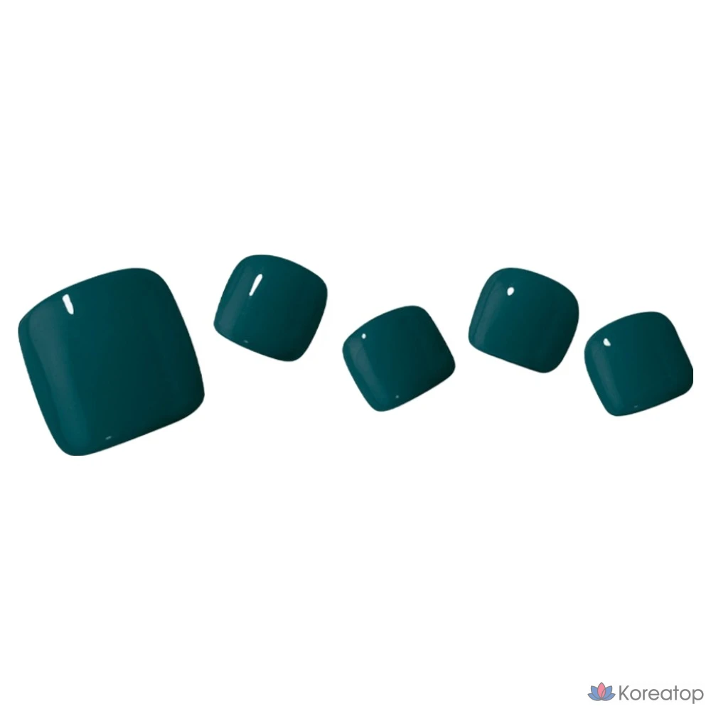 Набор для ухода Ohora Gel Strip Pedi Nail Tip Set, оттенок PPeacockBlue, 1 шт.