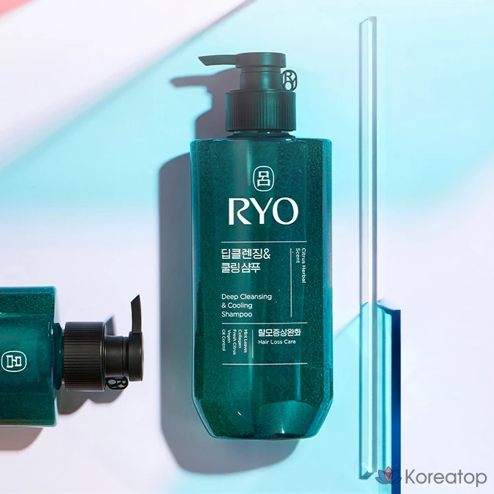 Шампунь Ryo Cheong-a для глубокого очищения и охлаждения волос, с цитрусовым ароматом, 480 мл, 1 шт.