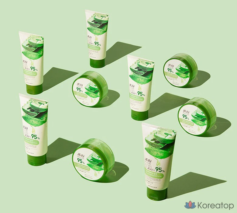 Успокаивающий гель с алоэ вера The Face Shop Fresh Jeju, 300 г, 300 мл, 1 шт.