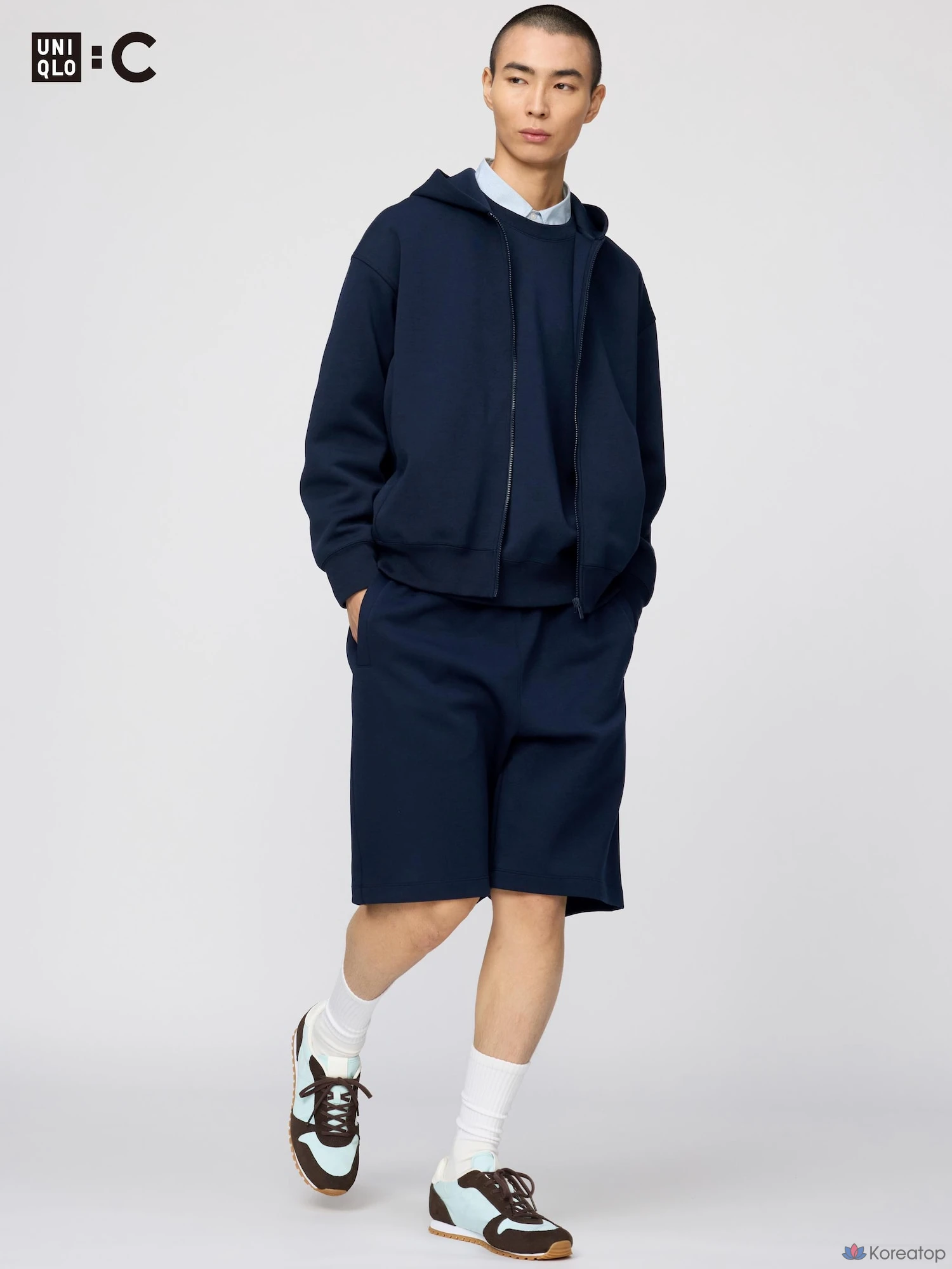 Шорты Uniqlo Sweat Wide Short Pants