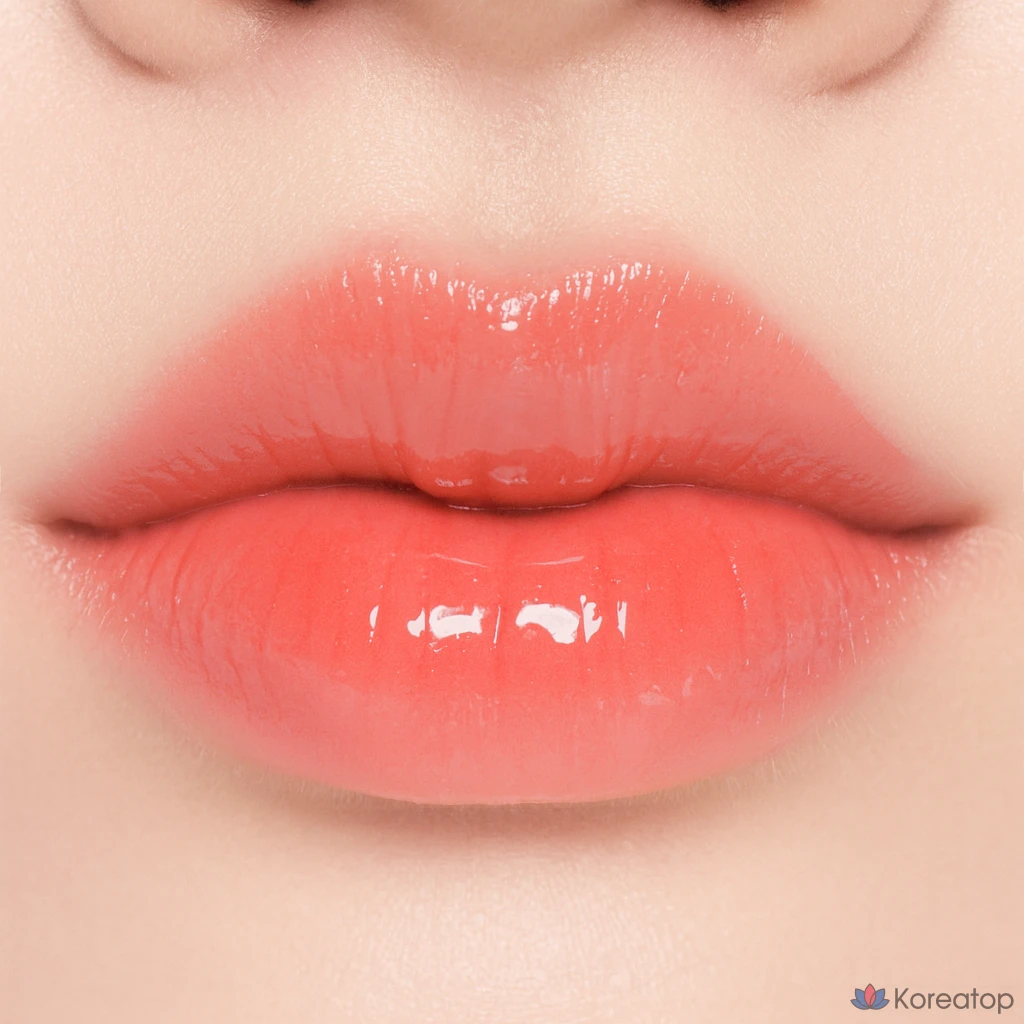 Блеск для губ YNM Lip In Tune Performance Lipscore Gloss в матовом бархатном оттенке, бальзам для губ Triple Care, 1 шт., 4 г, D9 Coral Beat, фото 2