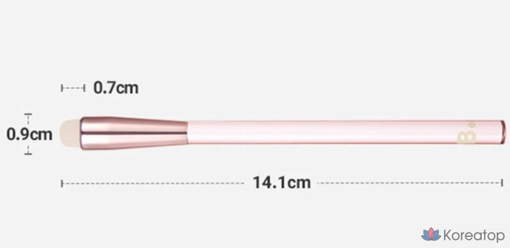 Кисть для макияжа кончиков пальцев Vanillaco, 1 шт., розовая