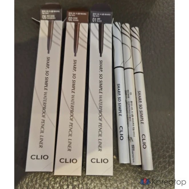 [Clio] Водостойкий карандаш-лайнер Sharp So Simple, № 3, черный/коричневый, 1 шт., фото 2