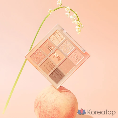 Палетка теней Dasique, 14 оттенков, персиковый оттенок, 1 шт., фото 7