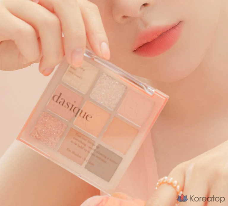 Палетка теней Dasique, 14 оттенков, персиковый оттенок, 1 шт., фото 9