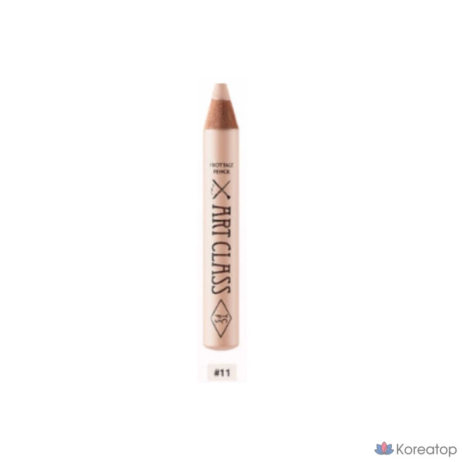 Карандаш для лица Too Cool For School Art Class Frottage Pencil Aegyo-sal Shadow 1.1g Карандаш для щек Frottage Pencil Высокопигментированный, гладкое нанесение, бежевый, 1 шт.