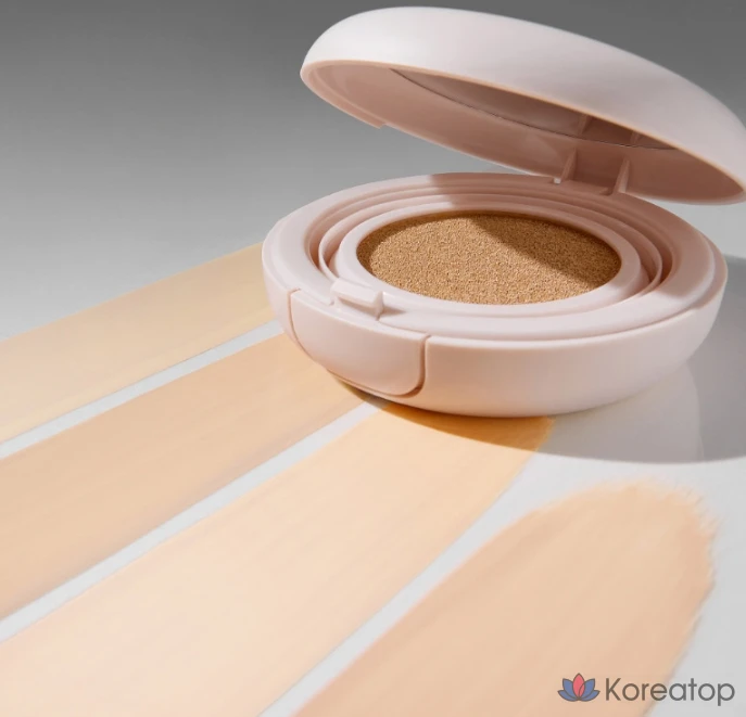 Сменный блок тонального крема Innisfree Light Glow Cushion Foundation, 14 г, оттенок 21N Vanilla, 1 шт., фото 6