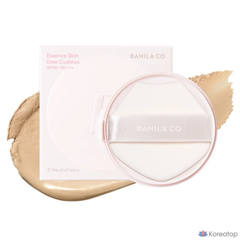 Сменный блок тонального крема Vanillaco Essence Skin Dew Cushion Foundation, 11,5 г, цвет песочно-слоновой кости, 1 шт.