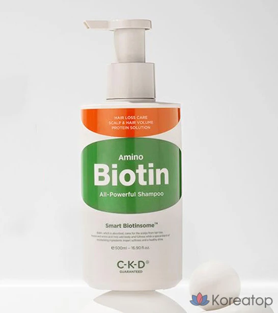 Шампунь CKD Amino Biotin, 500 мл, 1 шт., фото 2