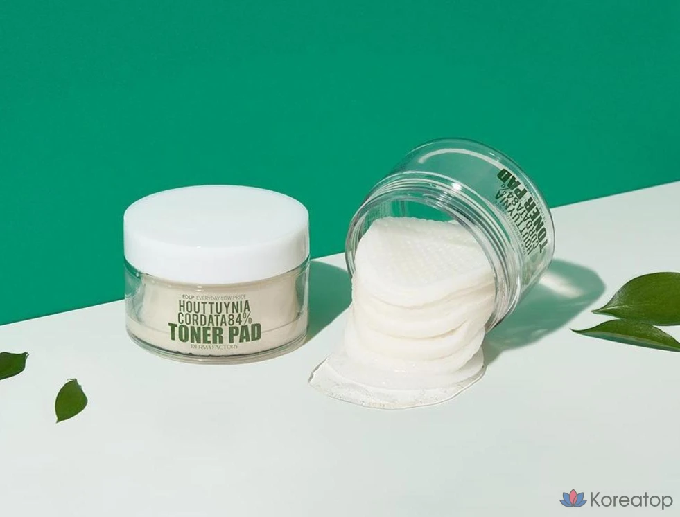 Тонизирующие подушечки Derma Factory EDLP Eoseongcho 84%, 150 мл, 30 листов, 1 шт.