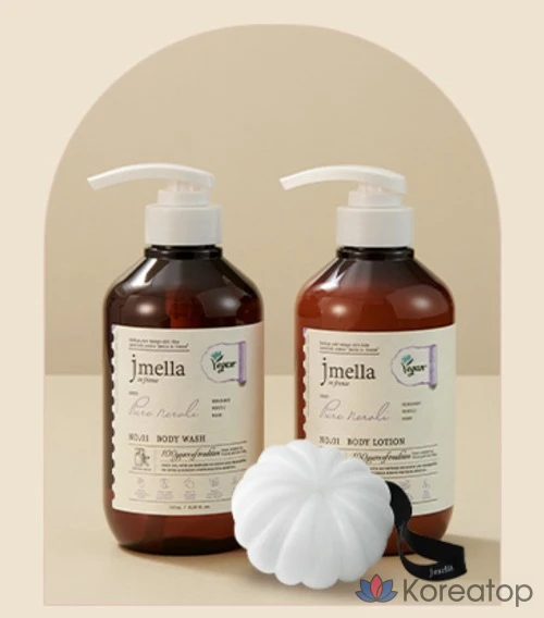J.Mella гель для душа Pure Neroli Vegan 500 мл + лосьон для тела 500 мл, 4 комплекта., фото 3
