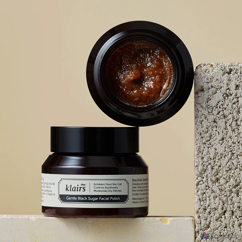 Скраб для лица Dear, Klairs Gentle Black Sugar Facial Polish Scrub, 110 г, 1 шт.