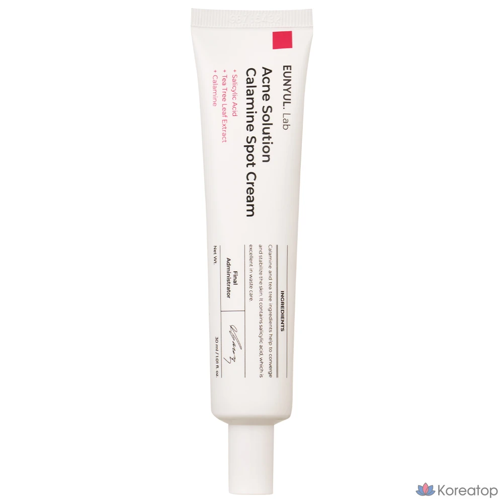 Крем от прыщей Eunyul Lab Acne Solutions с каламином для точечного нанесения, 30 мл, 1 шт.