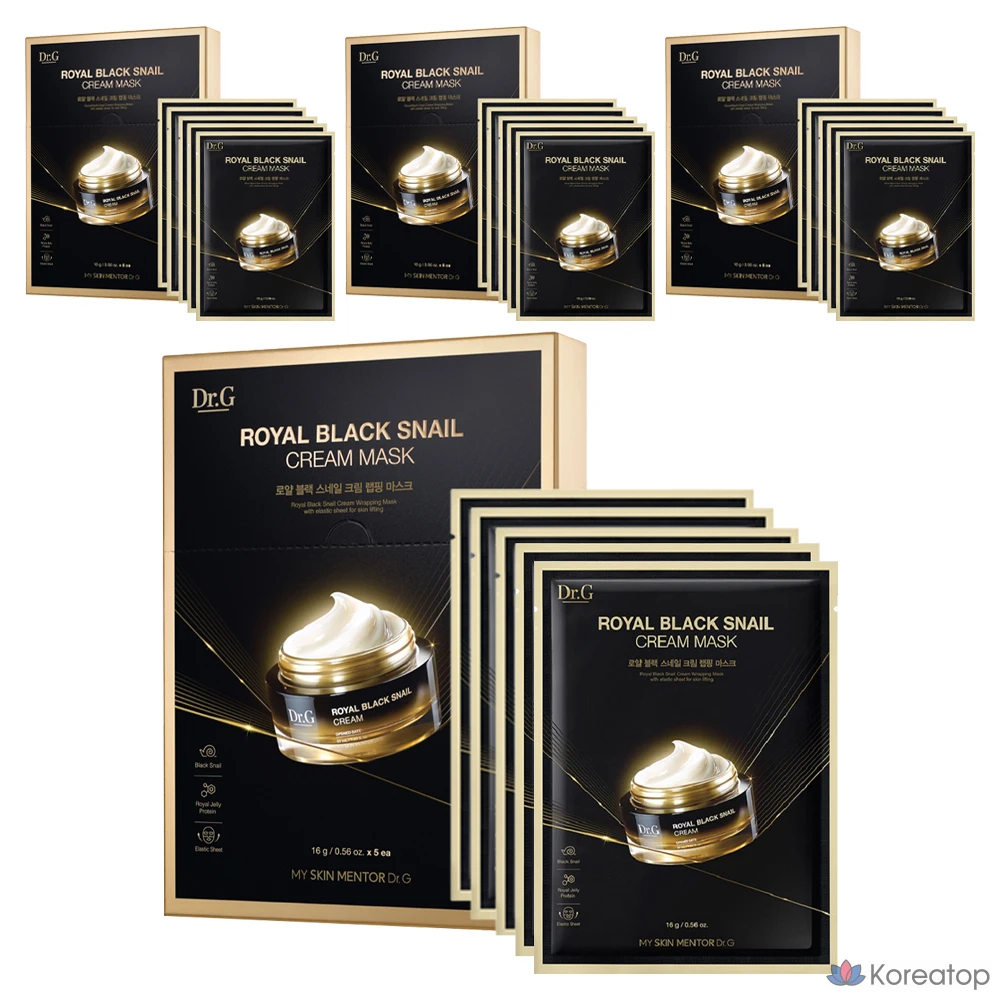 Крем-маска Dr.G Royal Black Snail, 5 шт., 4 шт.