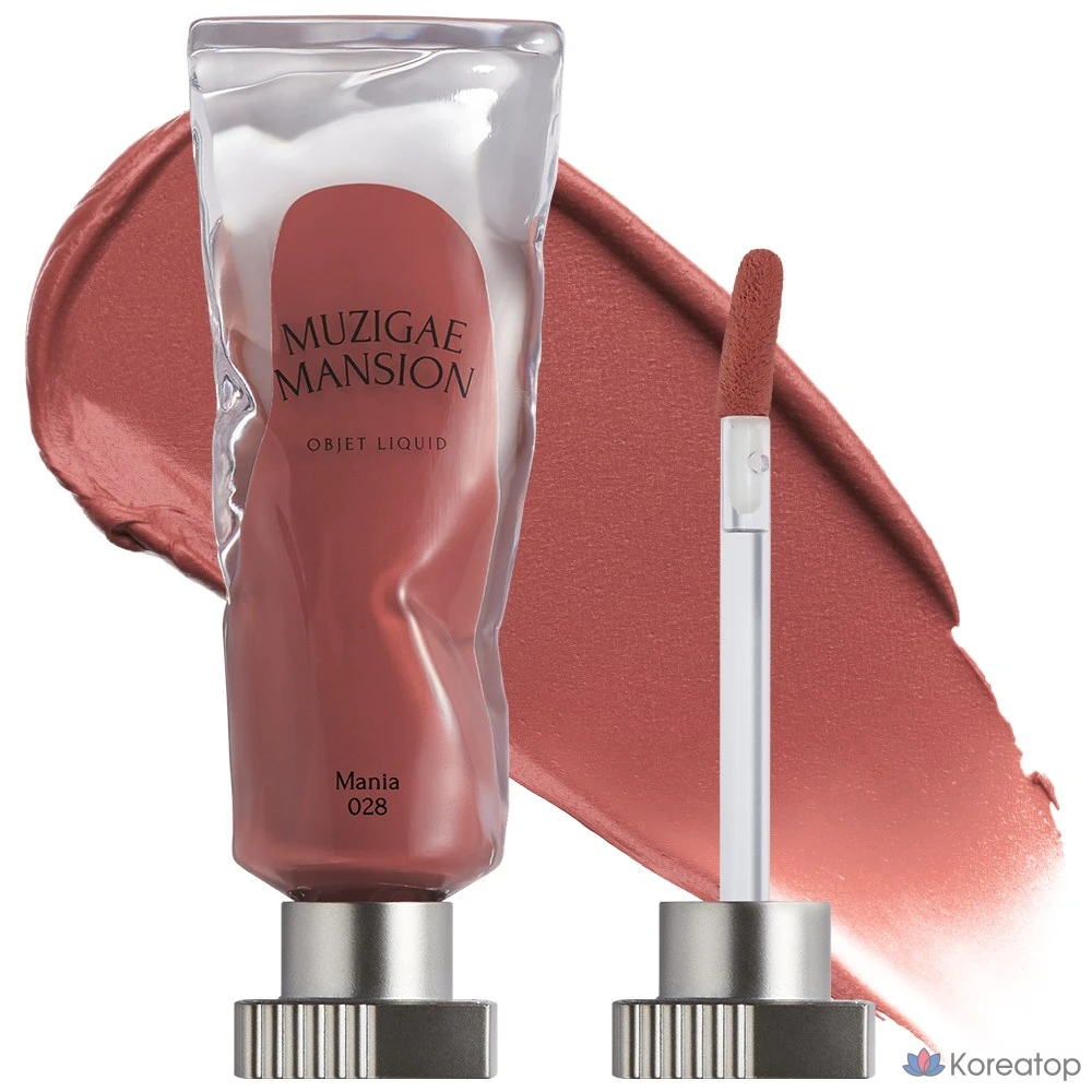 Тинт для губ Muzigae Mansion Objet Liquid Tint, оттенок 028 Mania, 6 мл, 1 шт.