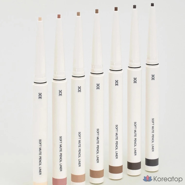 Карандаш-лайнер 3CE Soft Mute Pencil Liner, 0,1 г, мягкий черный, 1 шт., фото 7