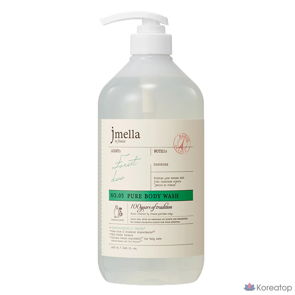 Гель для душа Jmella Pure Forest Dew, 1 шт., 1 л.
