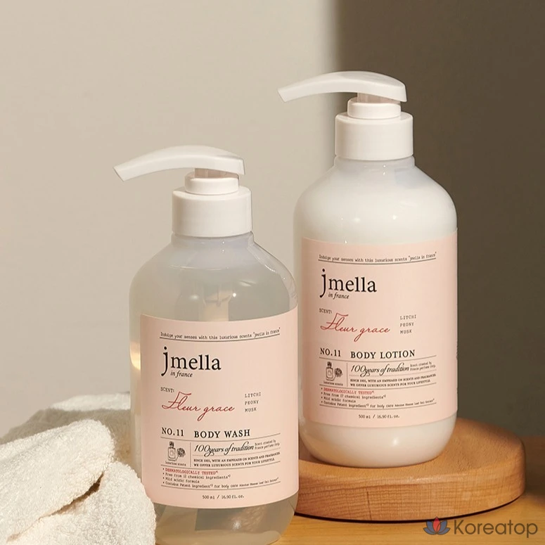 Гель для душа Jmella Fleur Grace, личи и пион, 500 мл, 1 шт.