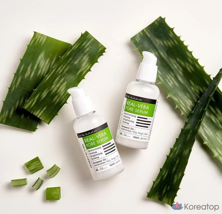 Сыворотка для очищения пор Derma Factory Real Vera, 80 мл, 1 шт., фото 3