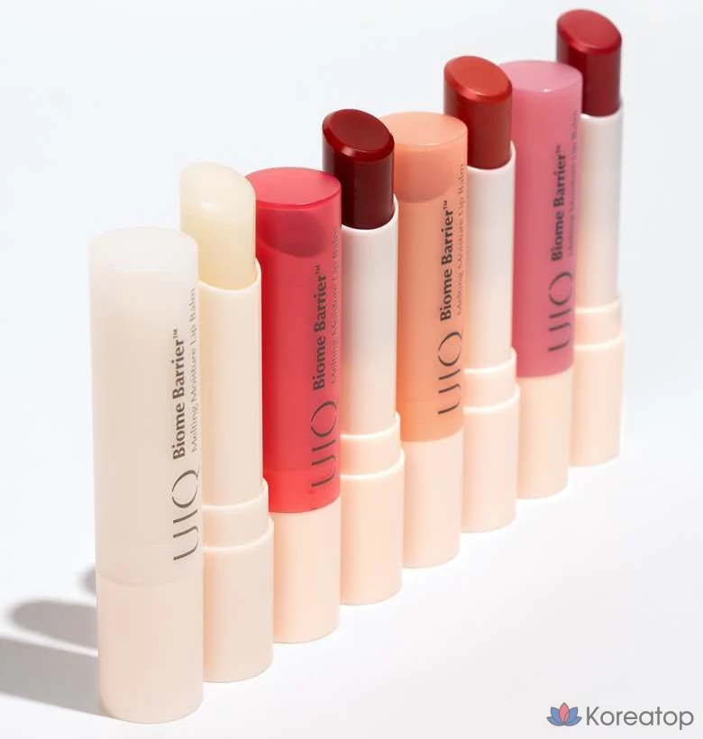 Увлажняющий бальзам для губ UIQ Biome Barrier Melting Moisture Lip Balm, оттенок Coral Breeze, 3,2 г, 1 шт.