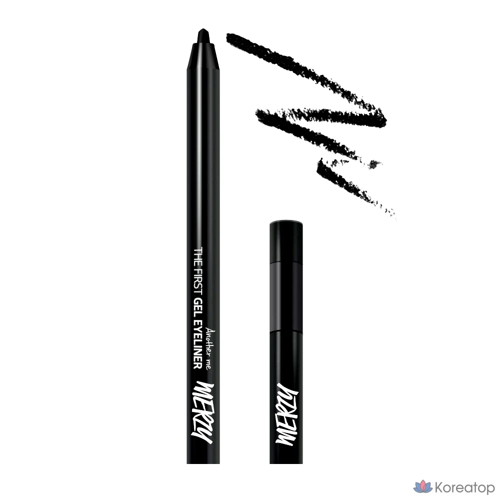 Гелевая подводка для глаз MERZY the First No-Fall 0,5 г, G1 Black Moon, 1 шт.