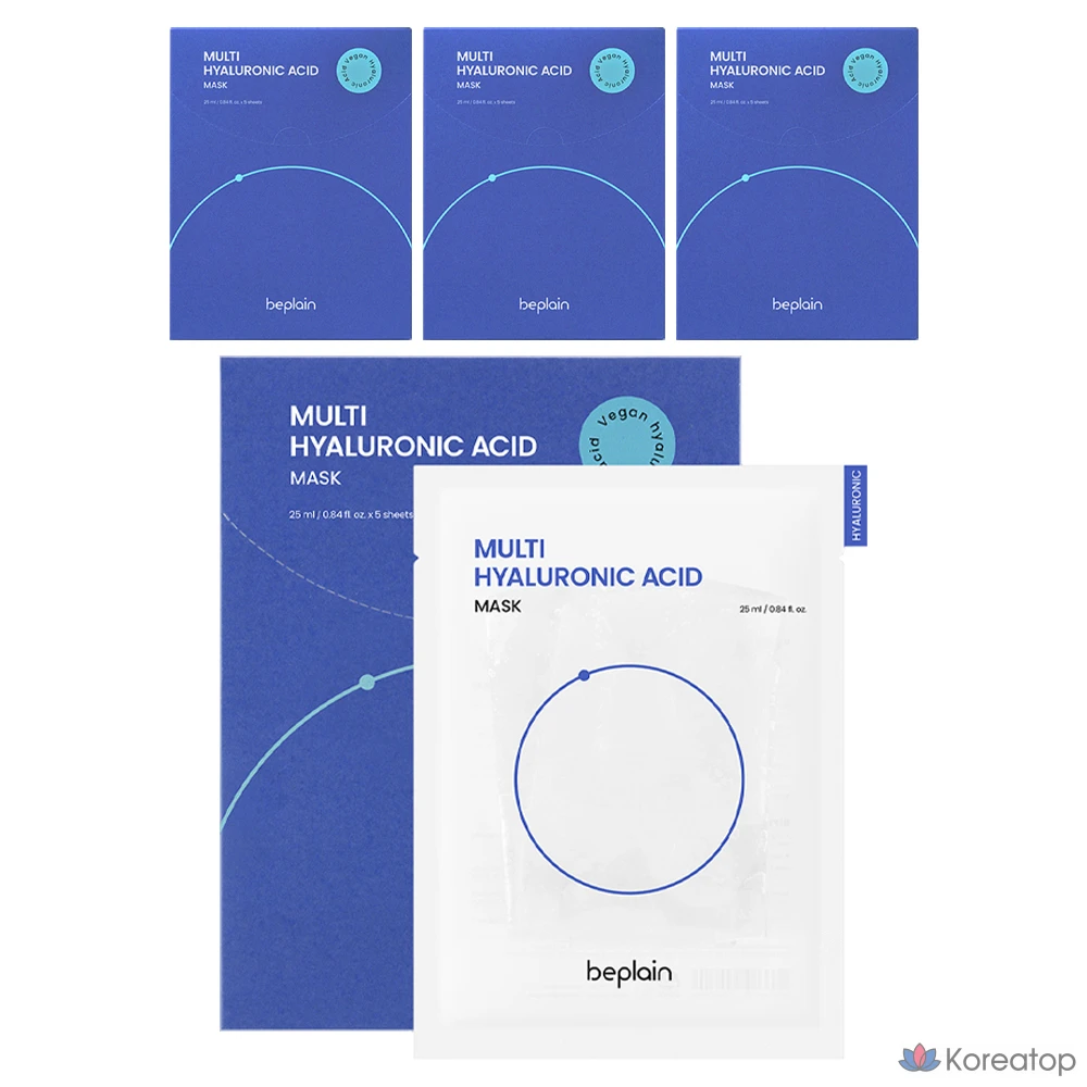 Маска Beplain с мультигиалуроновой кислотой, 25 мл, 5 шт., 4 шт.