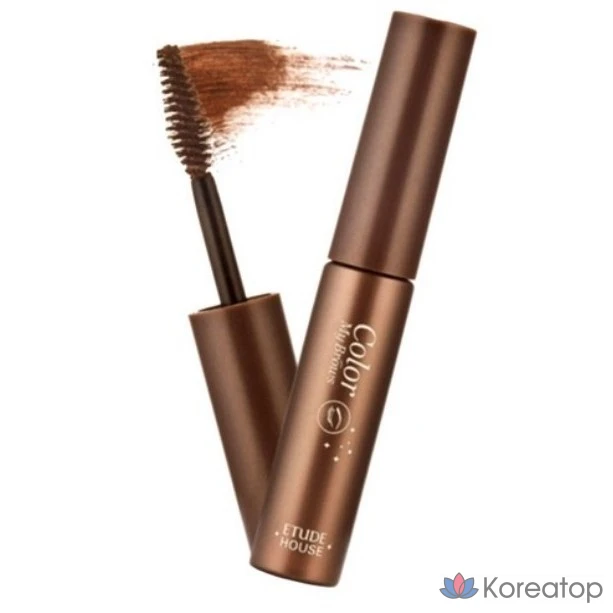 Тушь для ресниц Etude House Pure Lie Browcara Mascara 4,5 г, оттенок № 1, насыщенно-коричневый, 1 шт.