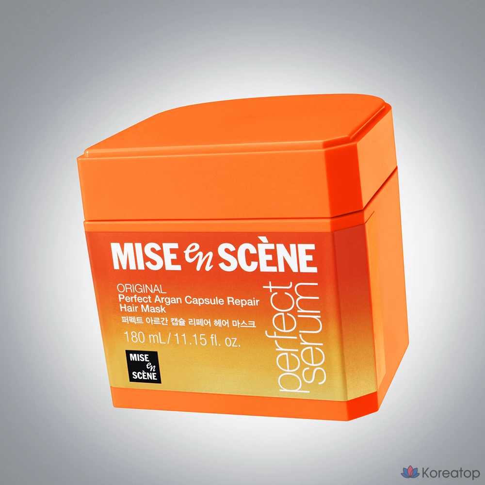 Восстанавливающая маска для волос «Mise en Scene» Perfect Argan Capsule, 180 г, 2 упаковки, фото 3