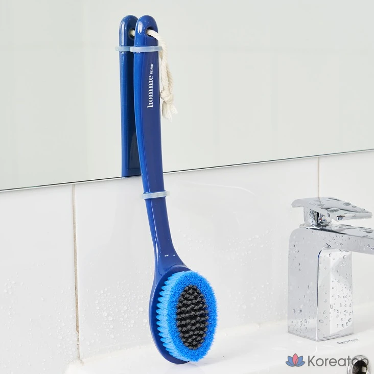 Универсальная щетка для тела Akei Derma+ Homme, темно-синяя, 1 шт., 2 шт., фото 3