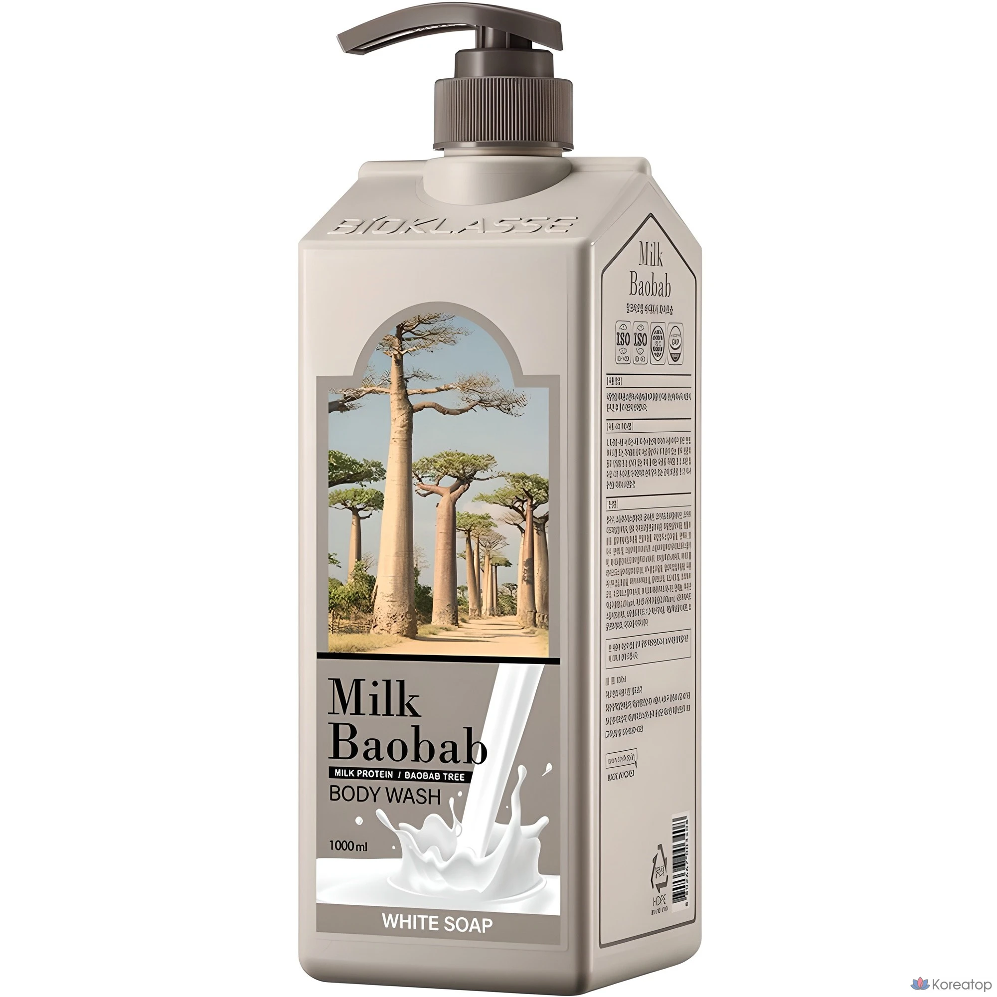 Гель для душа «Milk Baobab» с ароматом белого мыла, 1 л, 1 шт.
