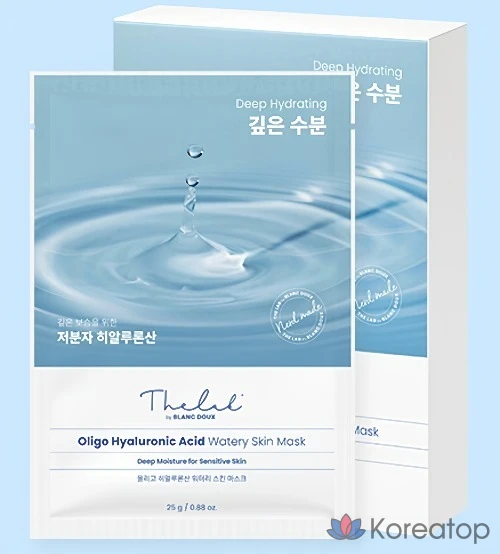 Маска для лица с гиалуроновой кислотой THE LAB by blanc doux Oligo, 250 г, 10 штук, 2 упаковки., фото 3