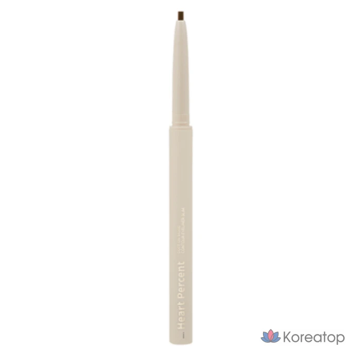Тонкая подводка для глаз Heart Percent Dot On Mood Contour Eyeliner, 1 шт., черно-коричневая.