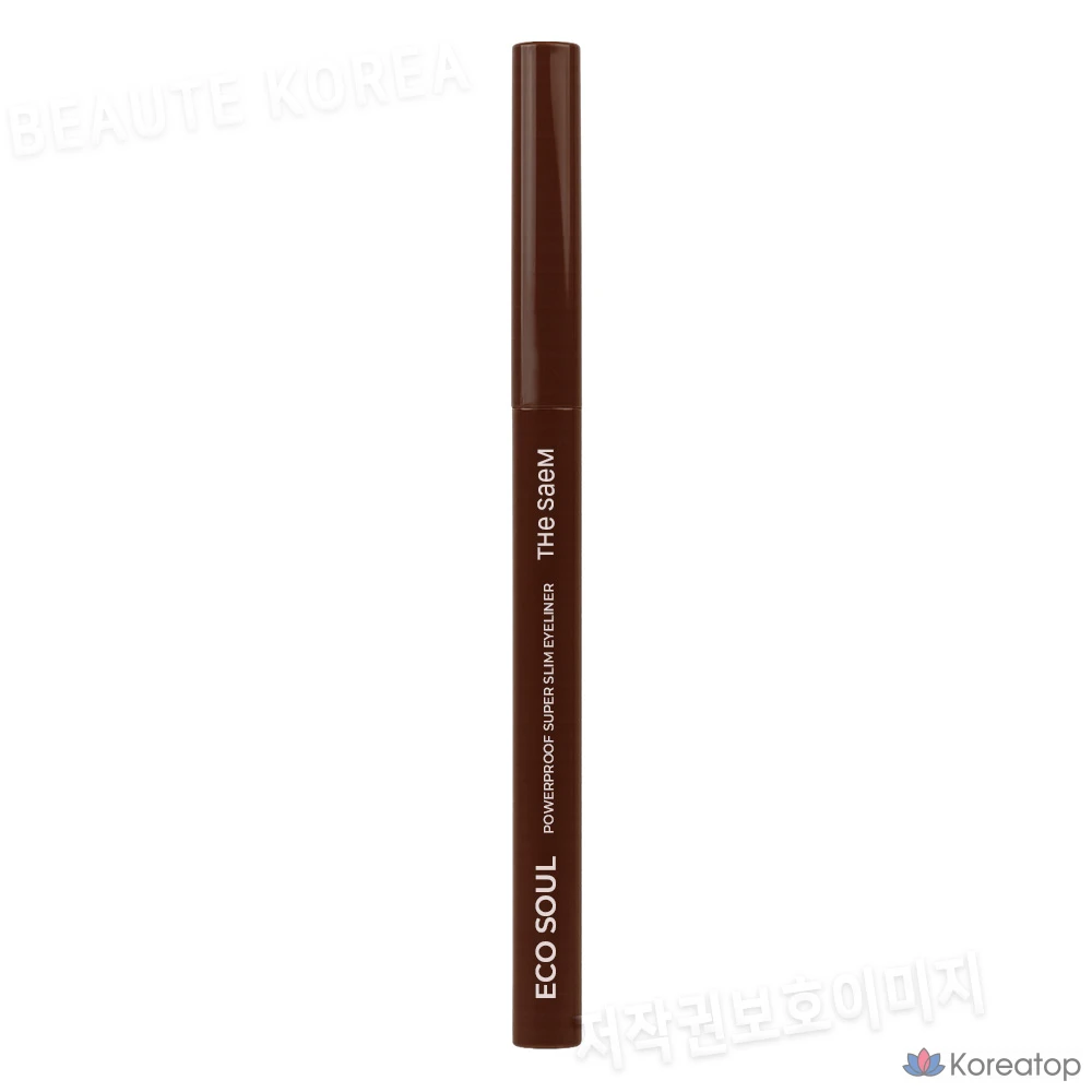 [The Saem] Eco Soul Powerproof Ultra Slim Eyeliner, BR01 Thrill Brown, 1 шт.