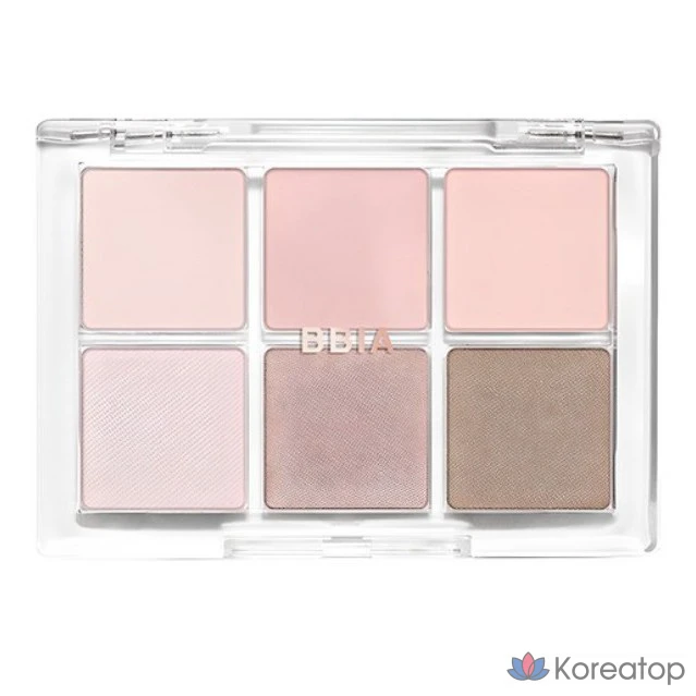 Палетка теней для век BBIA Ready to Wear Eye Palette, 5 г, 6 холодных стандартных оттенков, 1 шт.